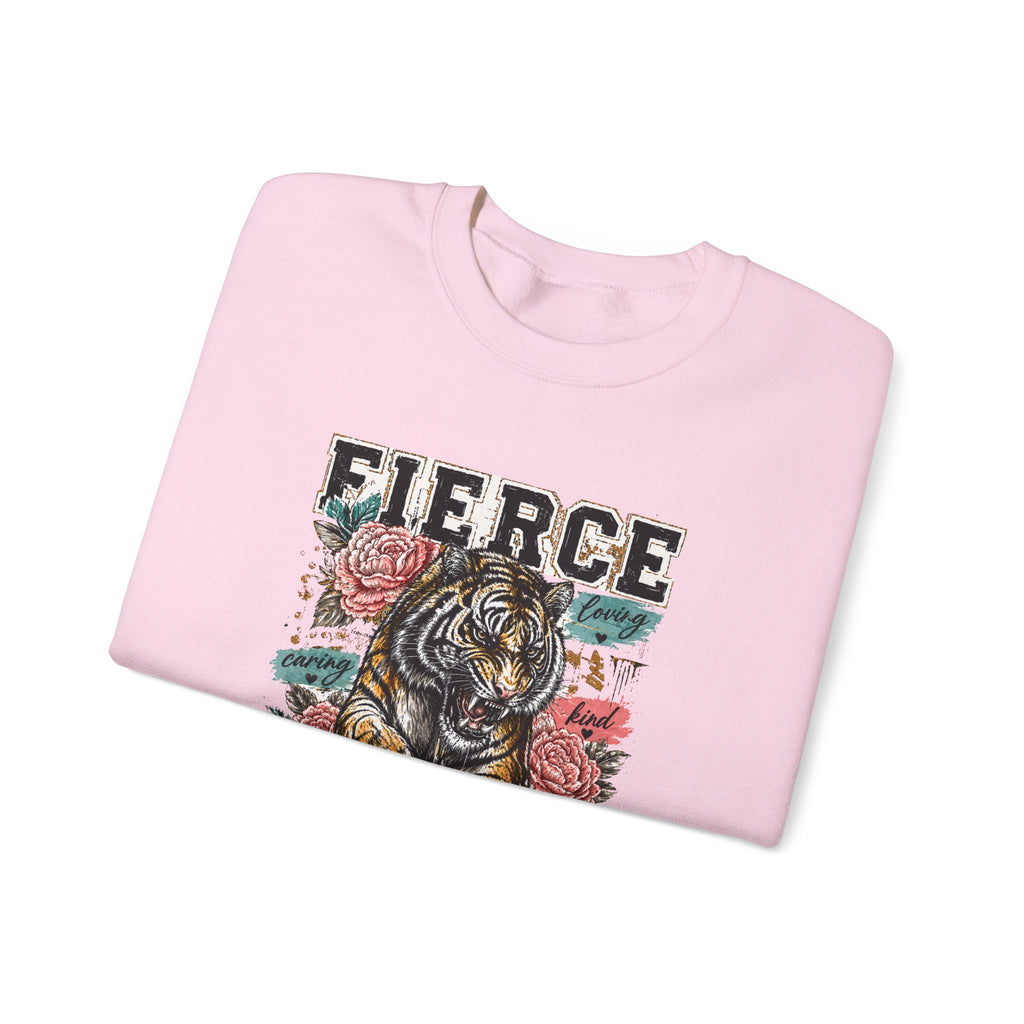 Fierce Mama Sweatshirt — 'Fierce Mama: Raising Kind Humans' Graphic Crewneck