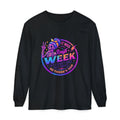 Long Sleeve T-Shirt — “It Was a Rough Week” Retro Skull Graphic