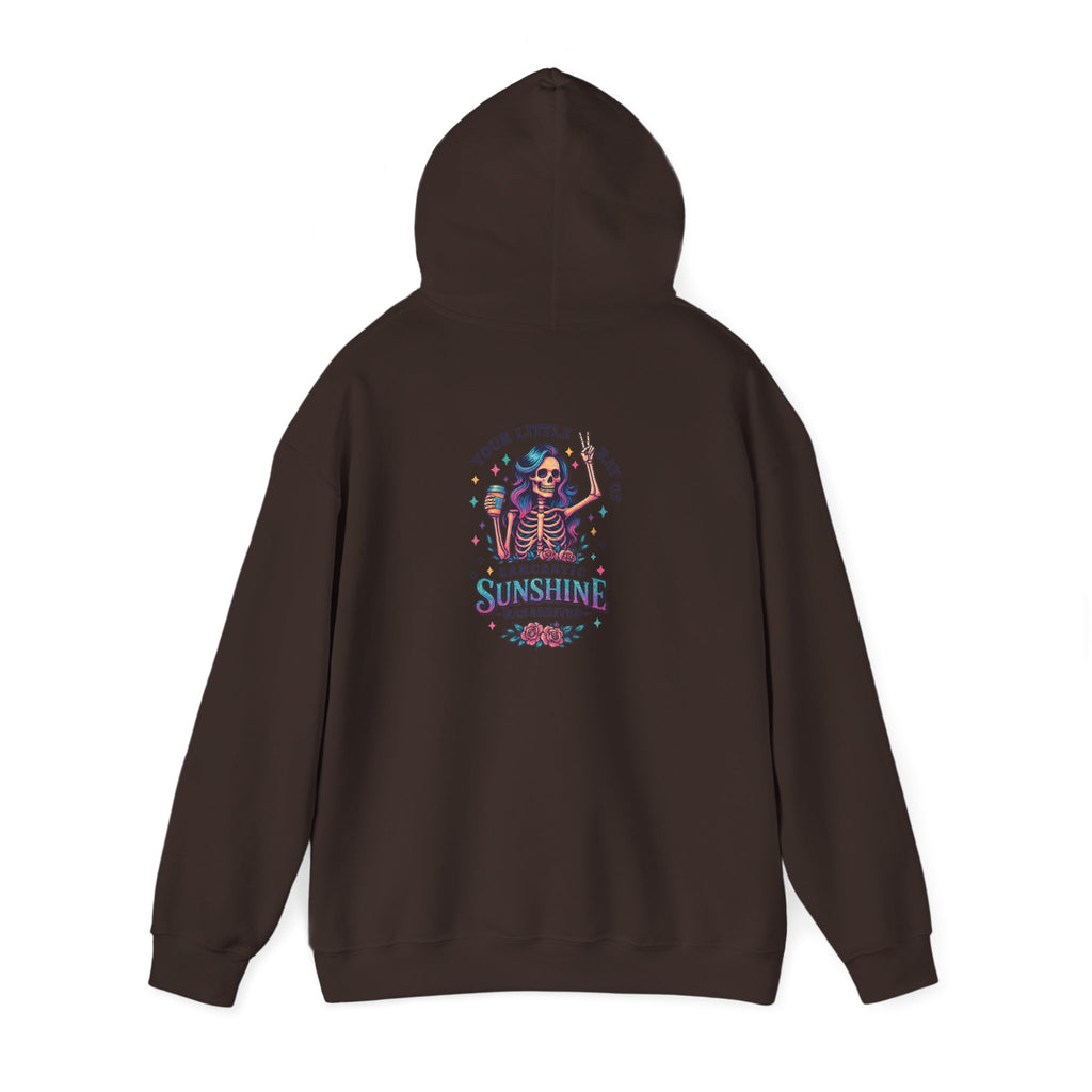 Sarcastic Skeleton Hoodie — "You're Late? Sarcastic Satisfaction" Graphic Pullover
