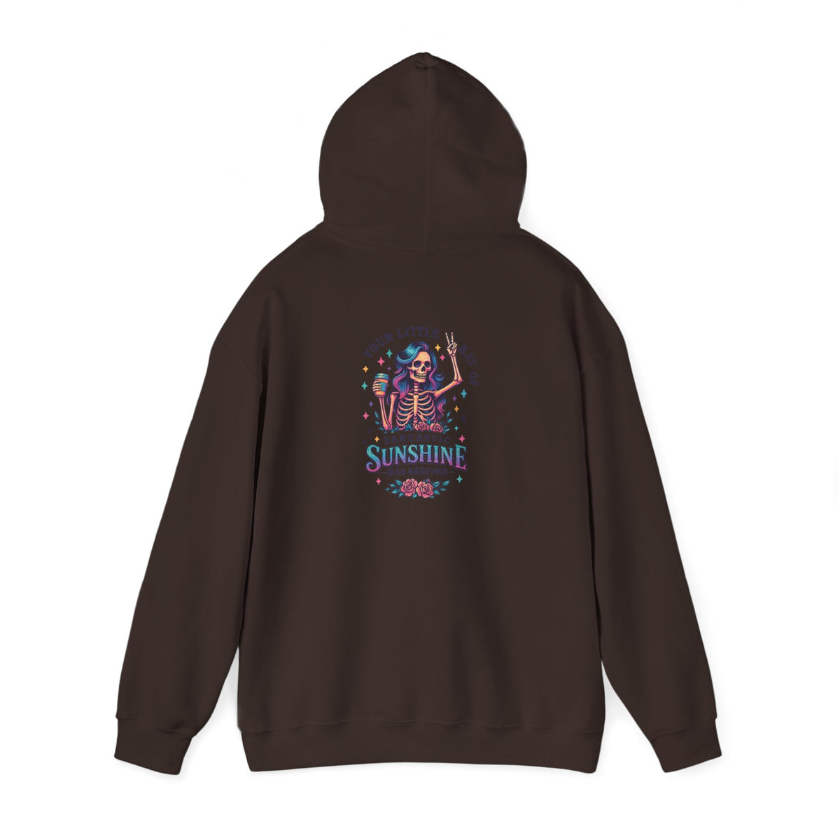 Sarcastic Skeleton Hoodie — "You're Late? Sarcastic Satisfaction" Graphic Pullover