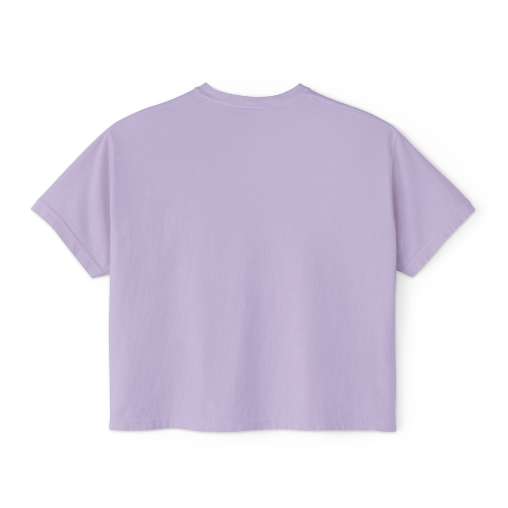 Halloween Babe Boxy Tee — Cute Pink Ghosts & Pumpkins Women's T-Shirt