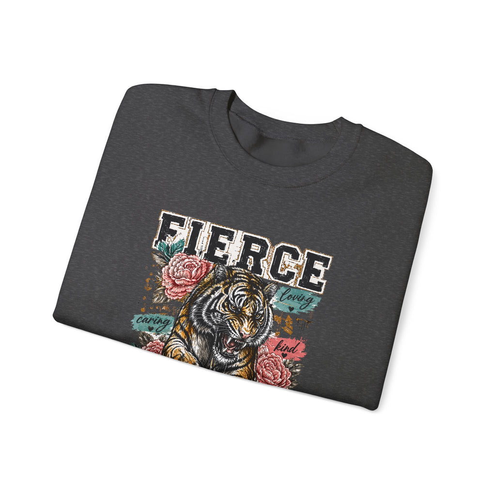 Fierce Mama Sweatshirt — 'Fierce Mama: Raising Kind Humans' Graphic Crewneck