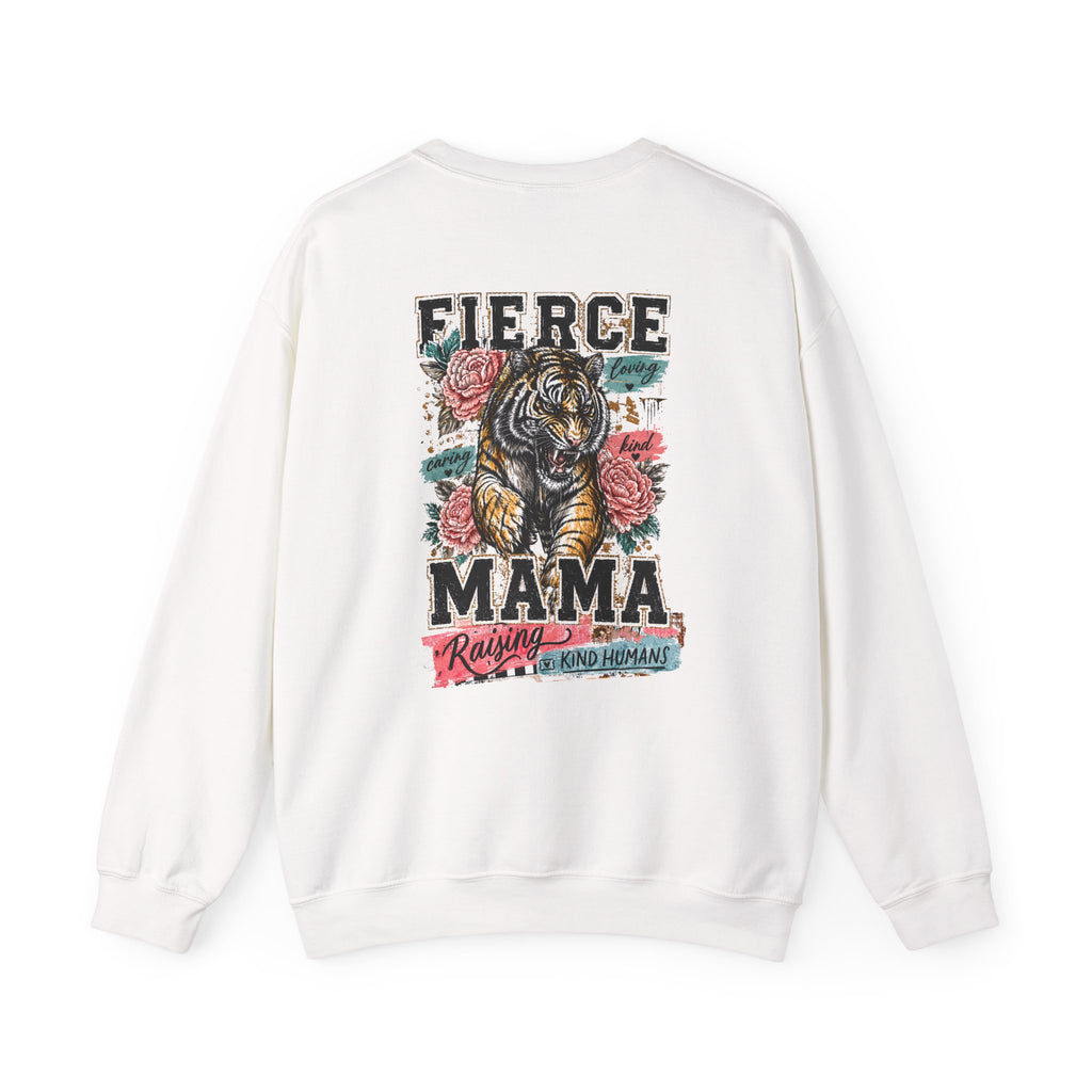 Fierce Mama Sweatshirt — 'Fierce Mama: Raising Kind Humans' Graphic Crewneck