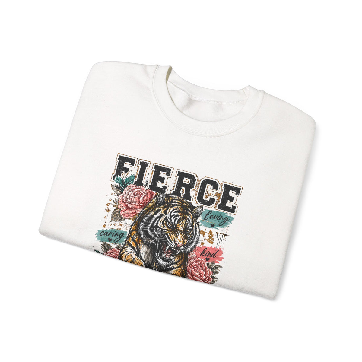 Fierce Mama Sweatshirt — 'Fierce Mama: Raising Kind Humans' Graphic Crewneck