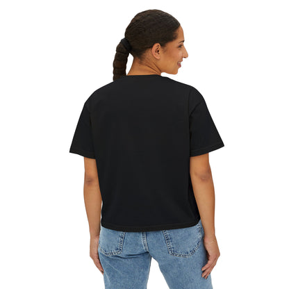 Halloween Babe Boxy Tee — Cute Pink Ghosts & Pumpkins Women's T-Shirt