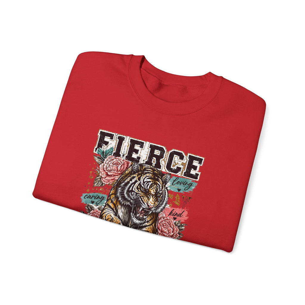 Fierce Mama Sweatshirt — 'Fierce Mama: Raising Kind Humans' Graphic Crewneck