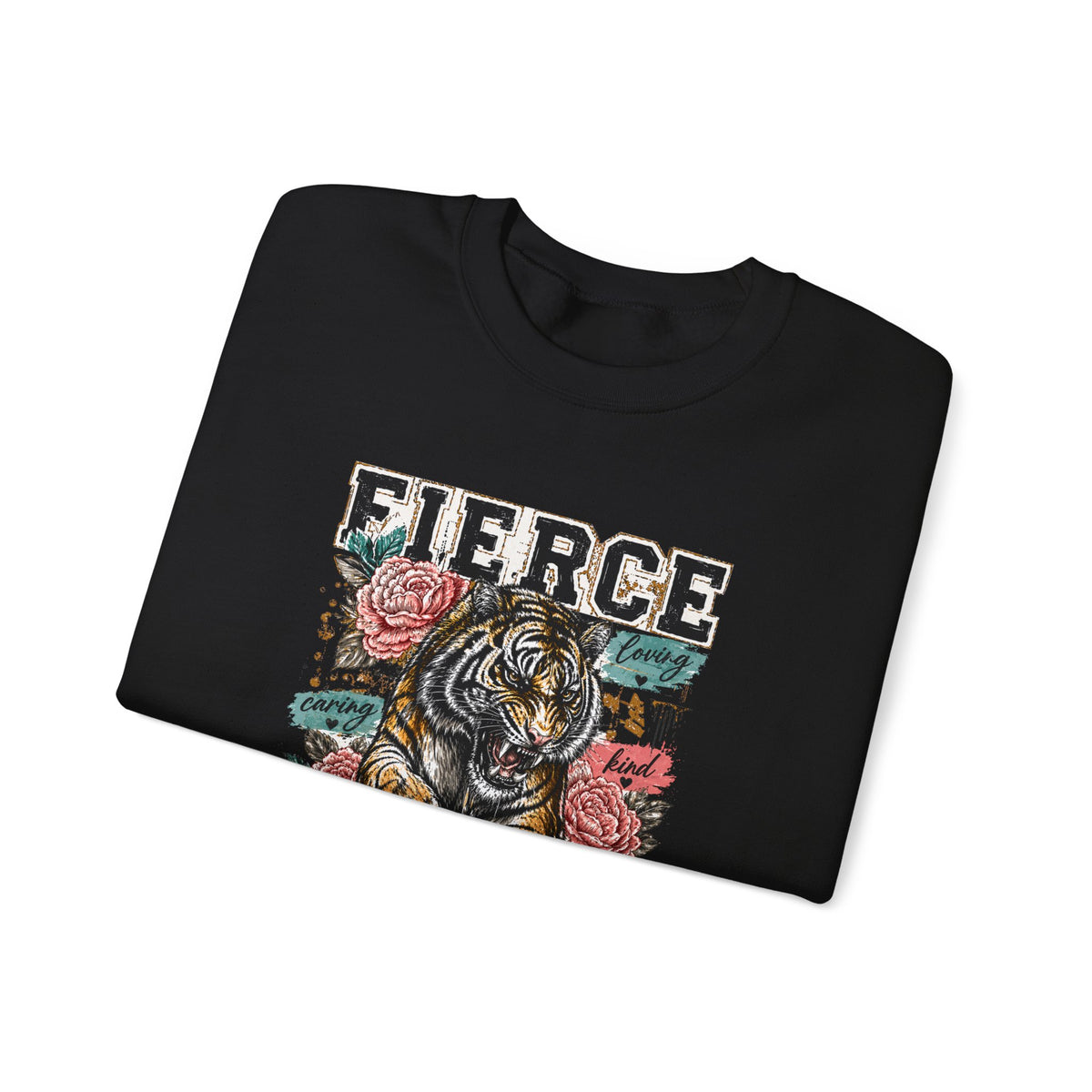 Fierce Mama Sweatshirt — 'Fierce Mama: Raising Kind Humans' Graphic Crewneck