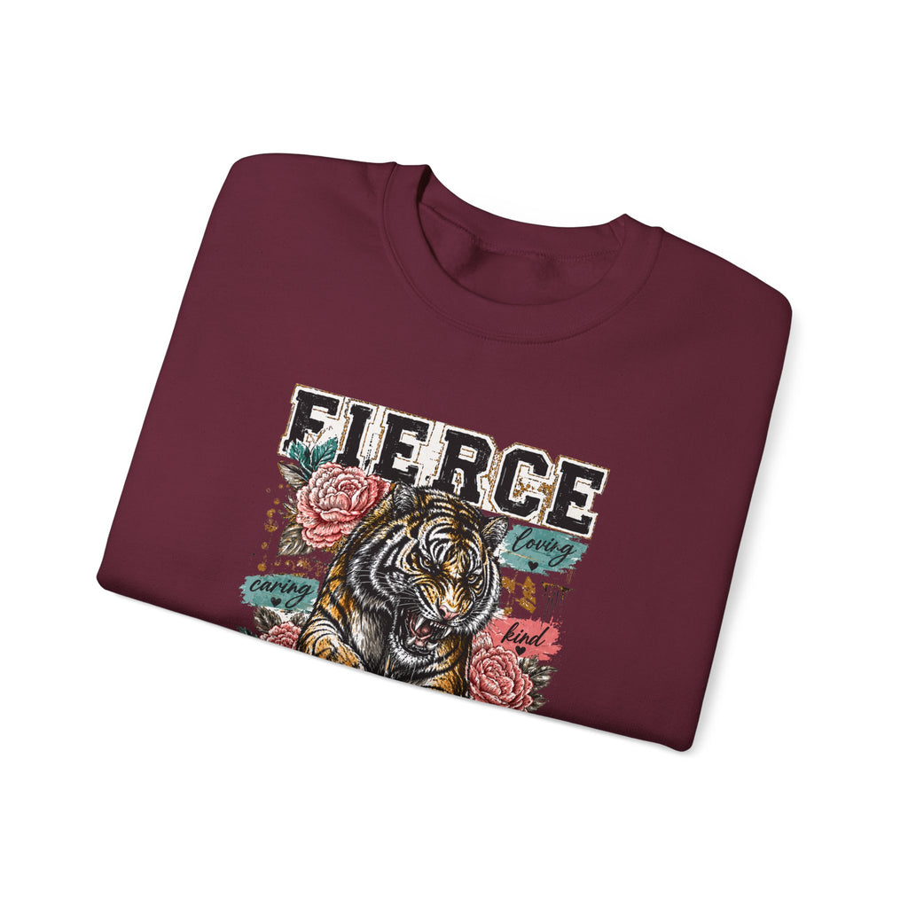 Fierce Mama Sweatshirt — 'Fierce Mama: Raising Kind Humans' Graphic Crewneck