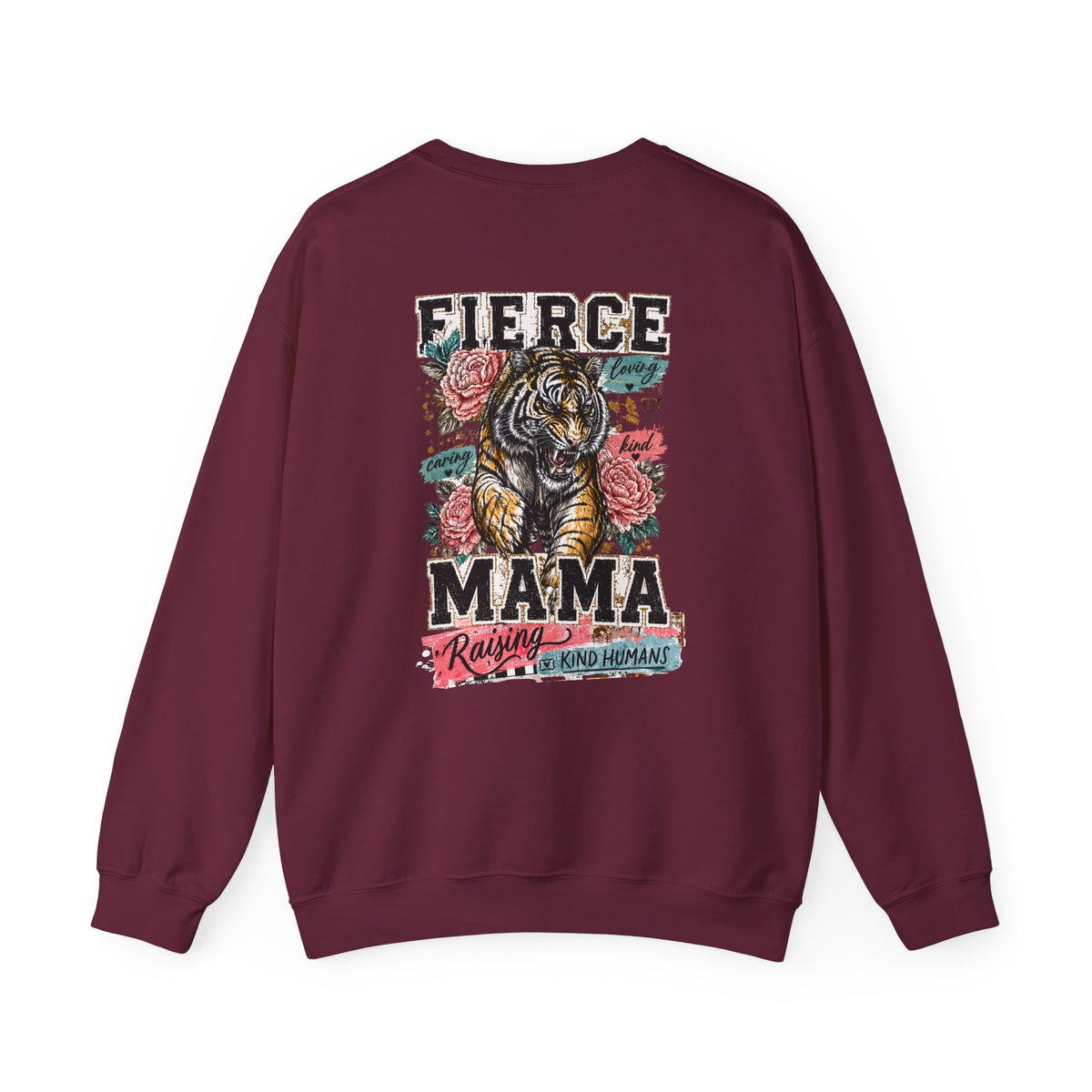 Fierce Mama Sweatshirt — 'Fierce Mama: Raising Kind Humans' Graphic Crewneck