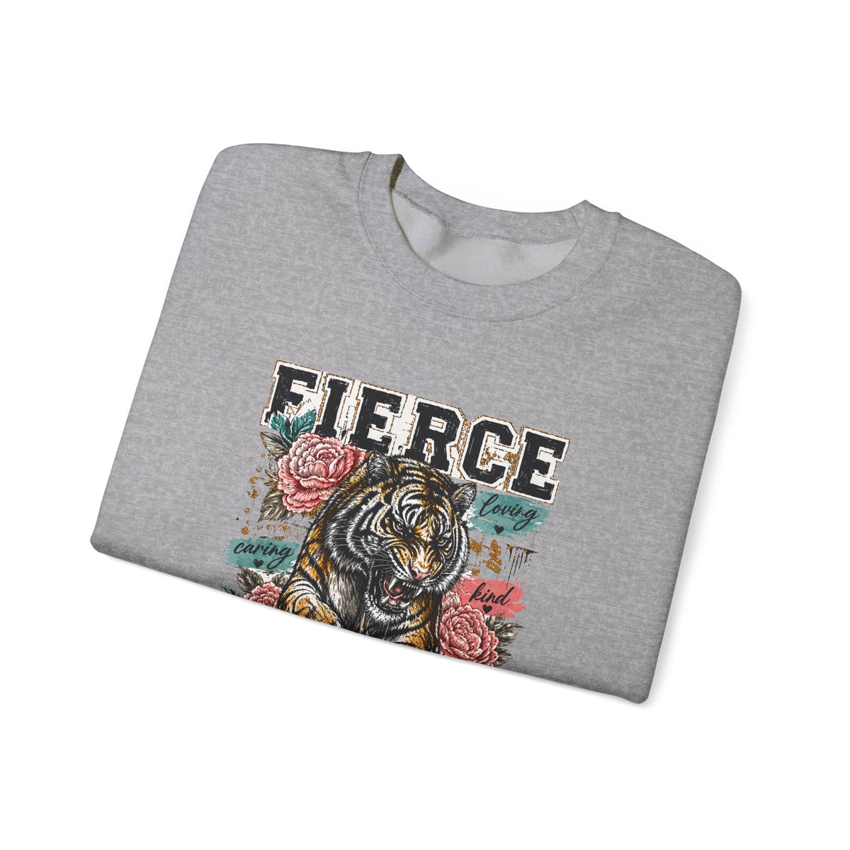 Fierce Mama Sweatshirt — 'Fierce Mama: Raising Kind Humans' Graphic Crewneck