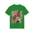 Game Day Mom Football T-Shirt — Leopard & Checkerboard Sport Design