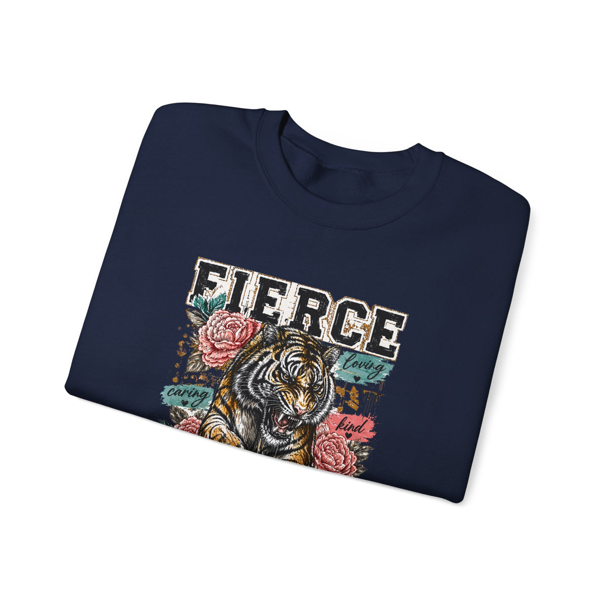 Fierce Mama Sweatshirt — 'Fierce Mama: Raising Kind Humans' Graphic Crewneck